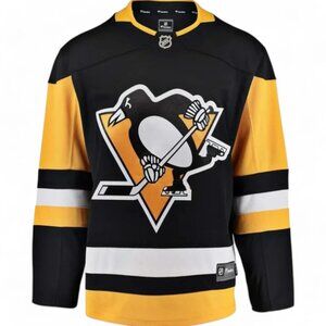 NEW Pittsburgh Penguins Home NHL Hockey Licensed SEWN Fanatics Youth Jersey L/XL